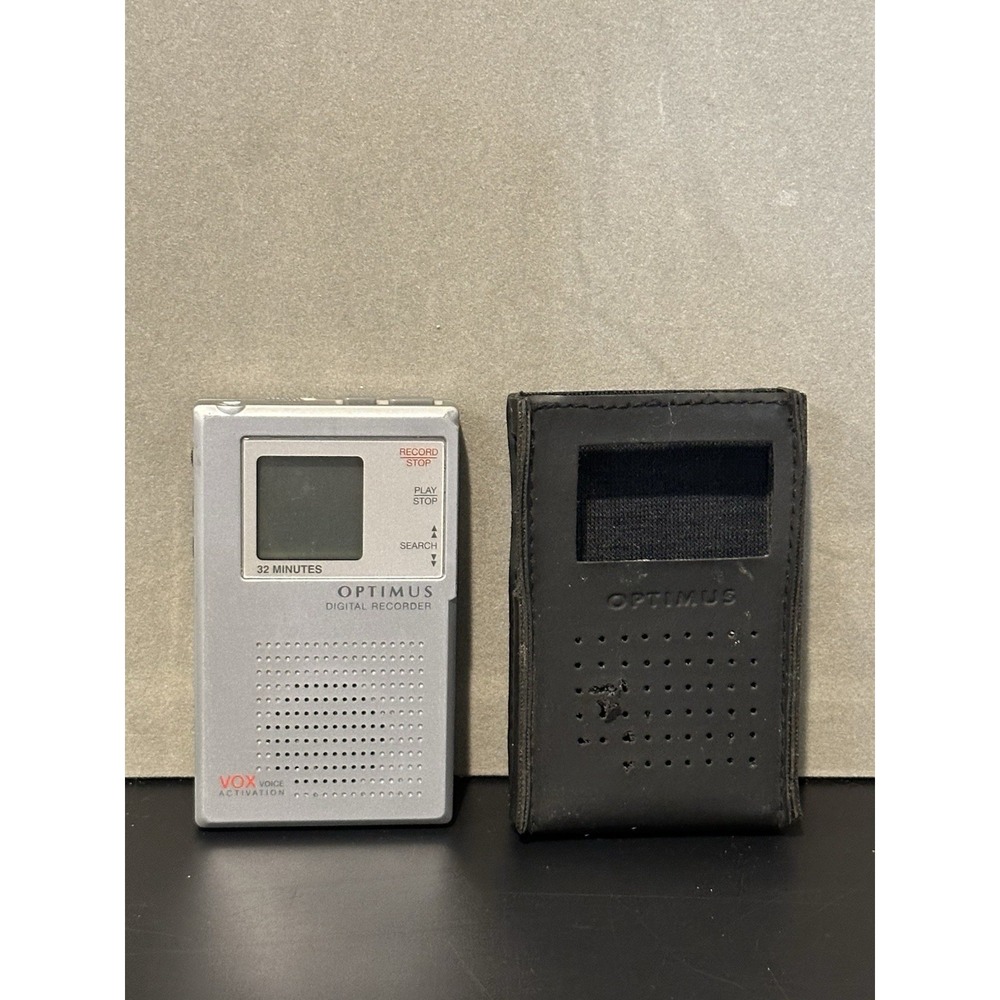 Optimus Digital‎ Handheld Audio Voice Recorder With Case Tested And Working